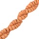 Coconut beads disc 6mm Peach